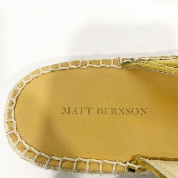 Matt Bernson Womens Sz 10M Shoes Slide Porto Gold Velvet Espadrille Spain‎ - Picture 7 of 11